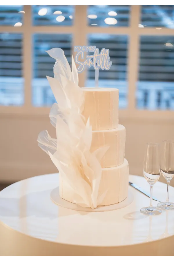 Fancy Textured Wedding Cake