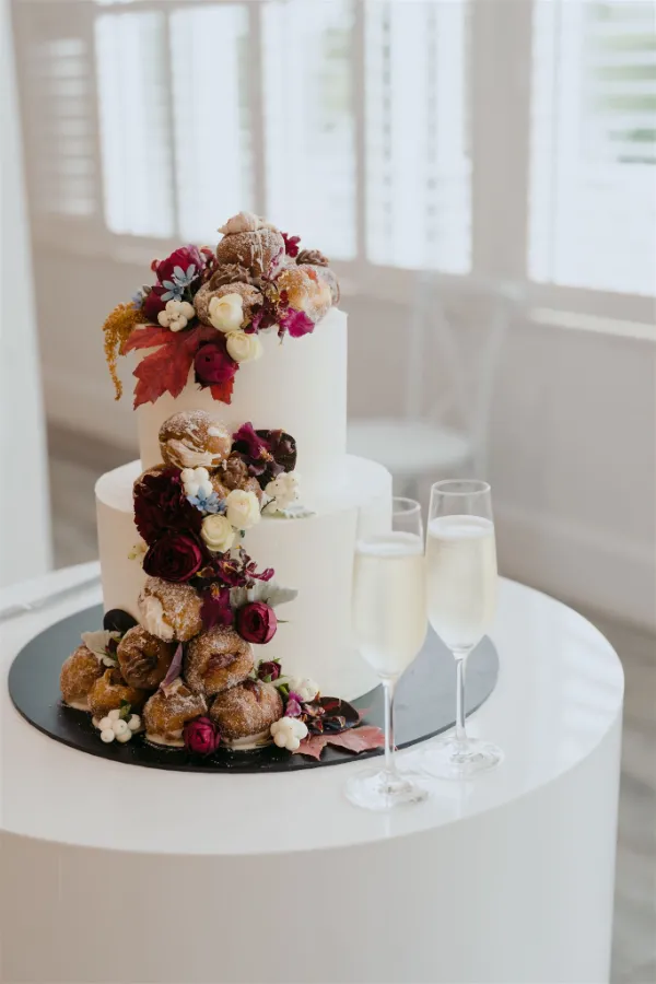 Playful Floral Wedding Cake