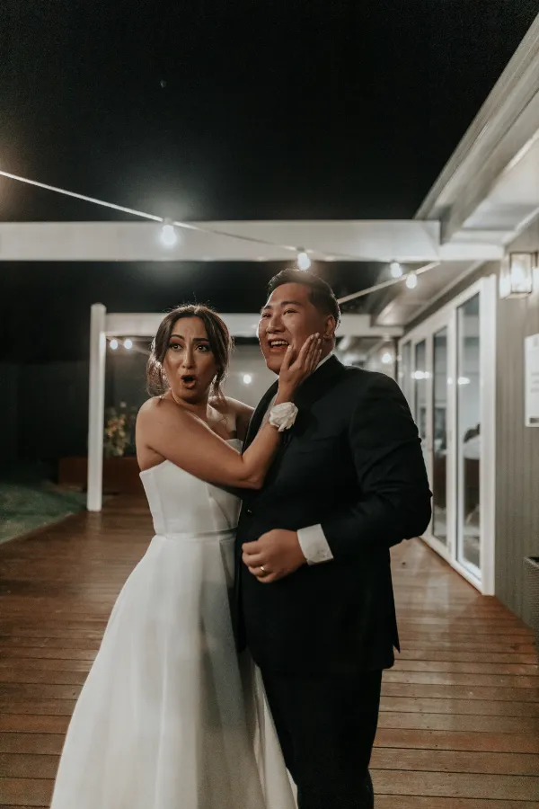 Nighttime Wedding Portraits