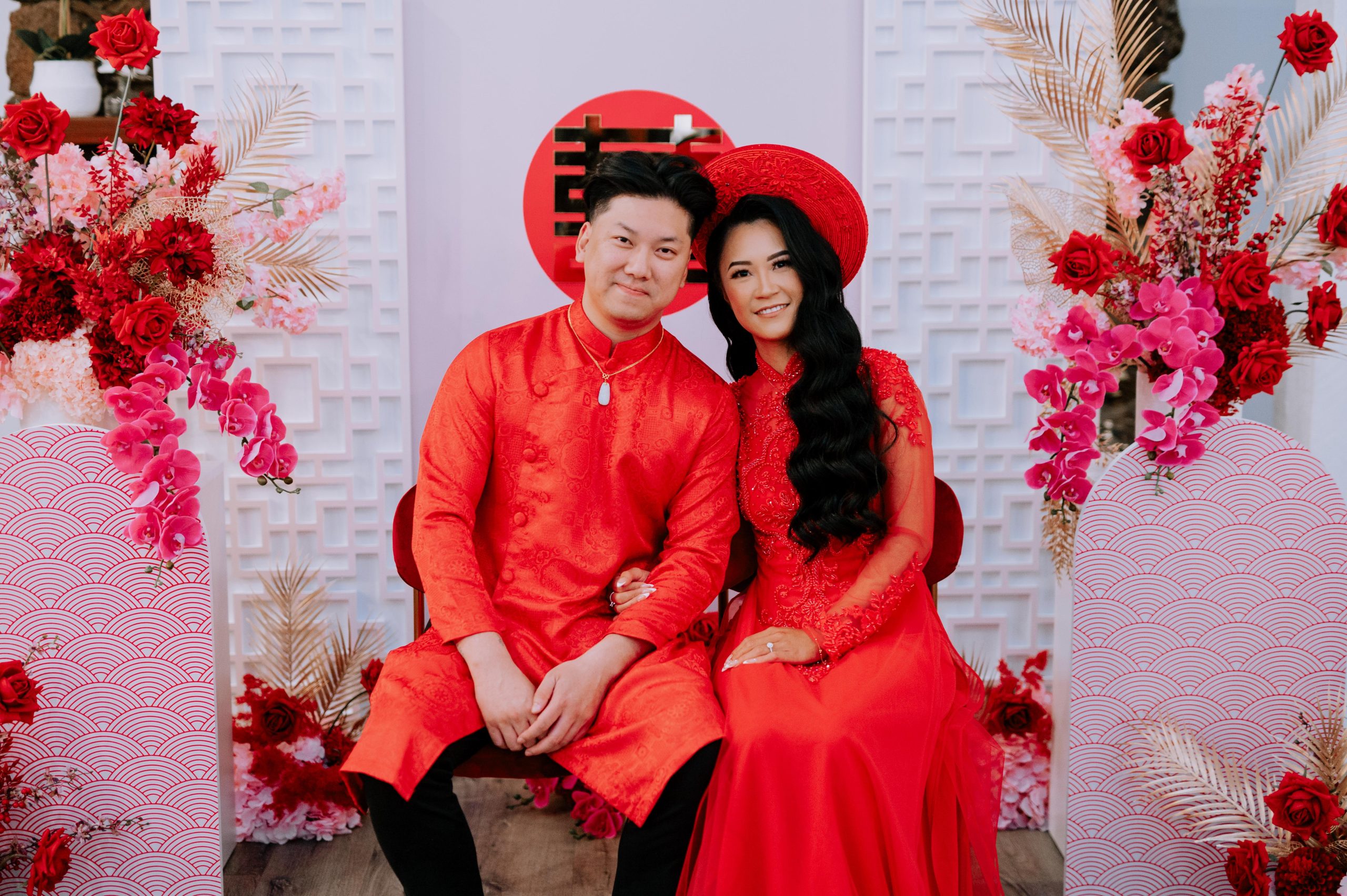 Vietnamese Tea Ceremony Bride and Groom