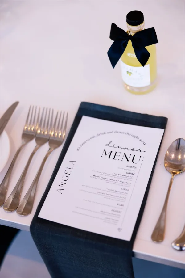 wedding menu