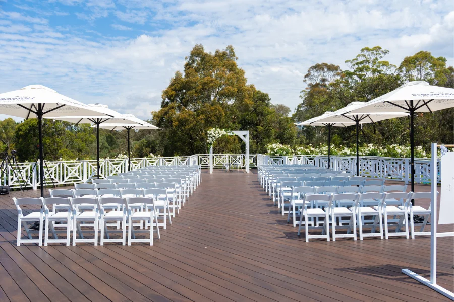 Ceremony Setup Outdoor Decking Melbourne