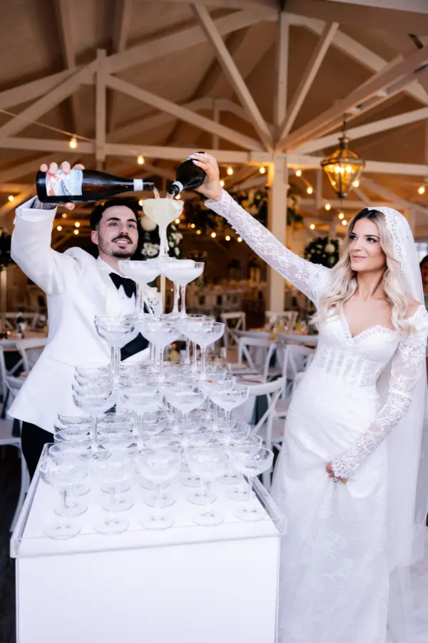 Wedding Reception Champagne Tower Wedding Reception Champagne Tower