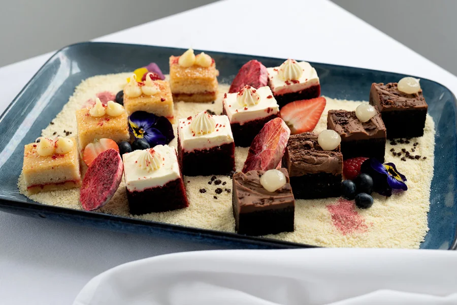 Chef’s Choice of Three Mini Roaming Desserts May include items such as Lemon Meringue Tartlet – Coconut Raspberry Pastry – Salted Caramel Tartlet Chef’s Choice of Three Mini Roaming Desserts May include items such as Lemon Meringue Tartlet – Coconut Raspberry Pastry – Salted Caramel Tartlet