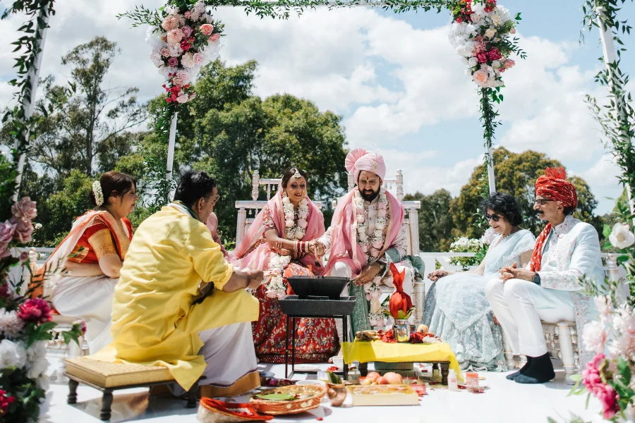 Hindu Wedding Ceremony Mandap