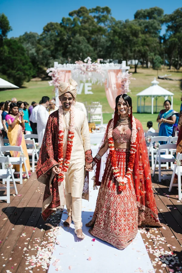 Hindu Wedding Ceremony Mandap Exit