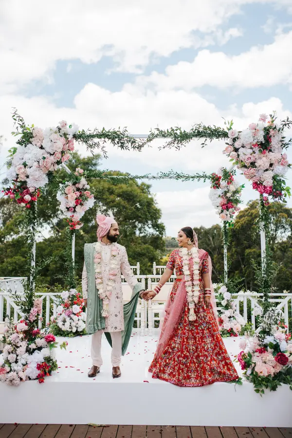 Hindu Wedding Mandap Ceremony Outdoor Melbourne