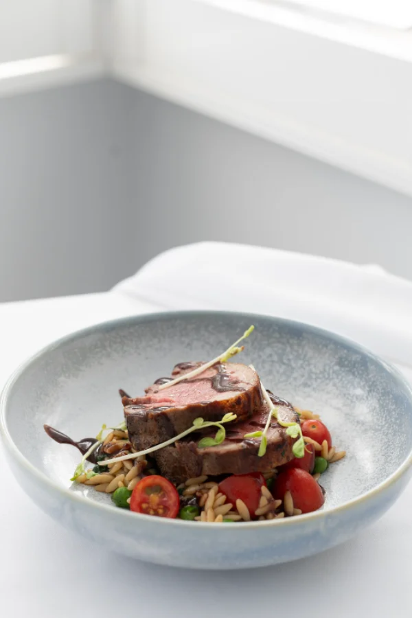 Lamb Noisette with Orzo Wedding Entree