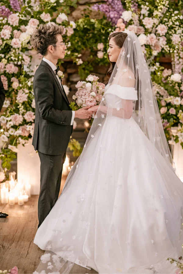 SS - Rustic Wedding Ceremony Indoor Fireplace