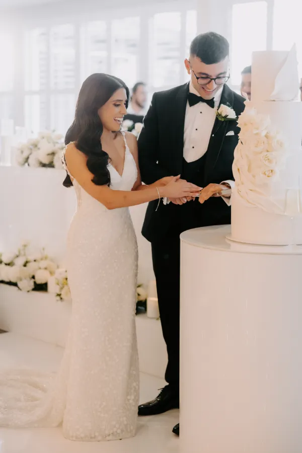 Cutting Wedding Cake