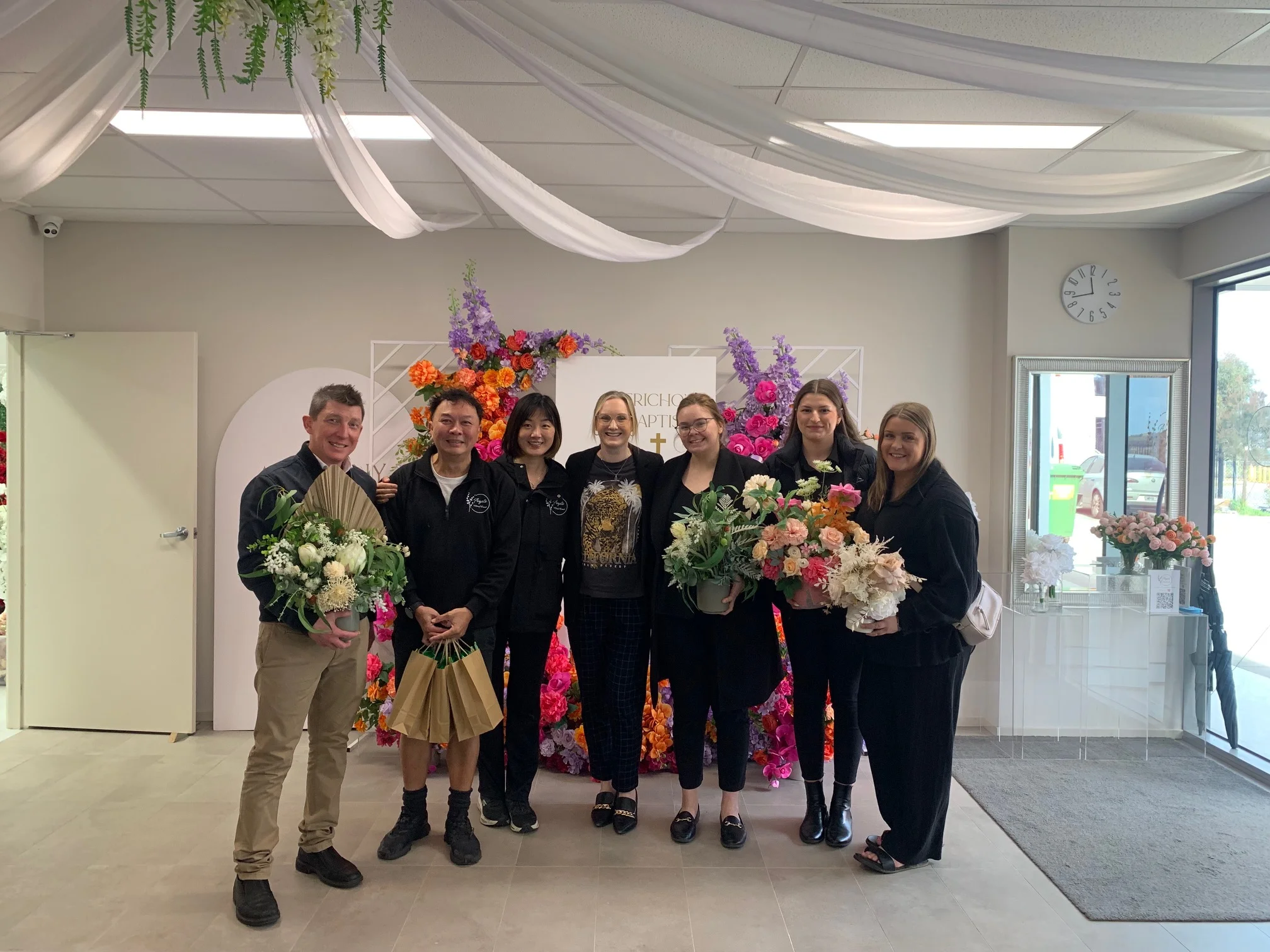 Bramleigh Estate General Manager David floral workshop