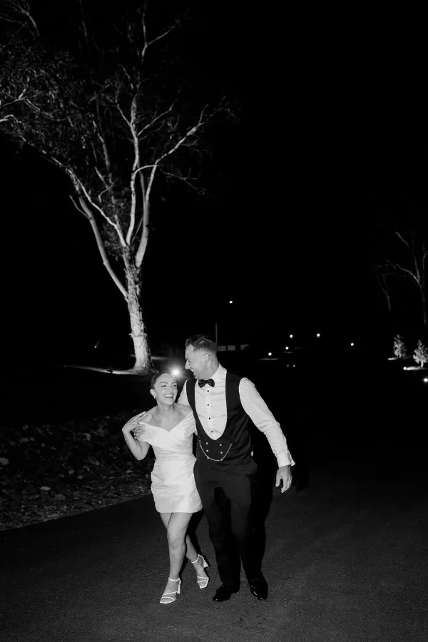 Sparkler Farewell Couple