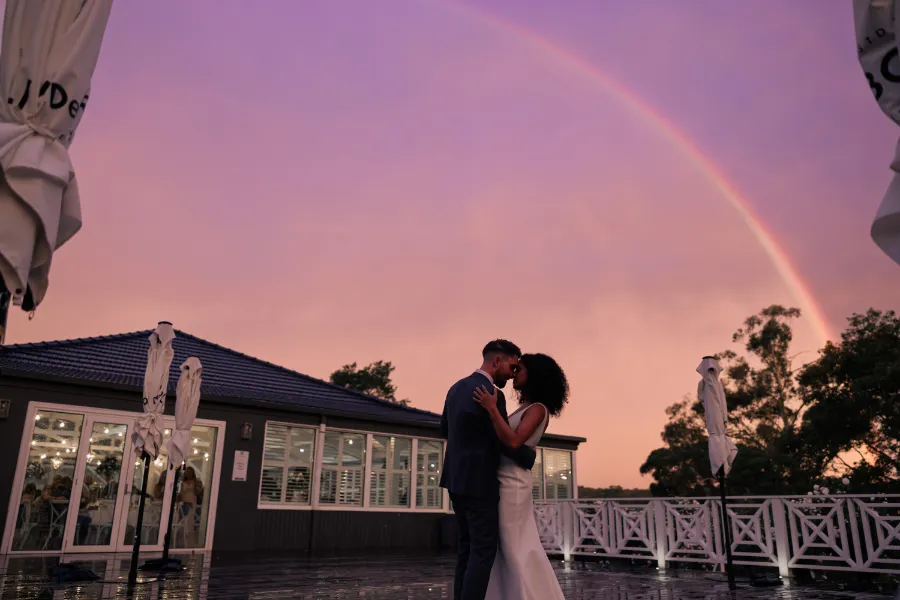 Sunset Wedding Photo