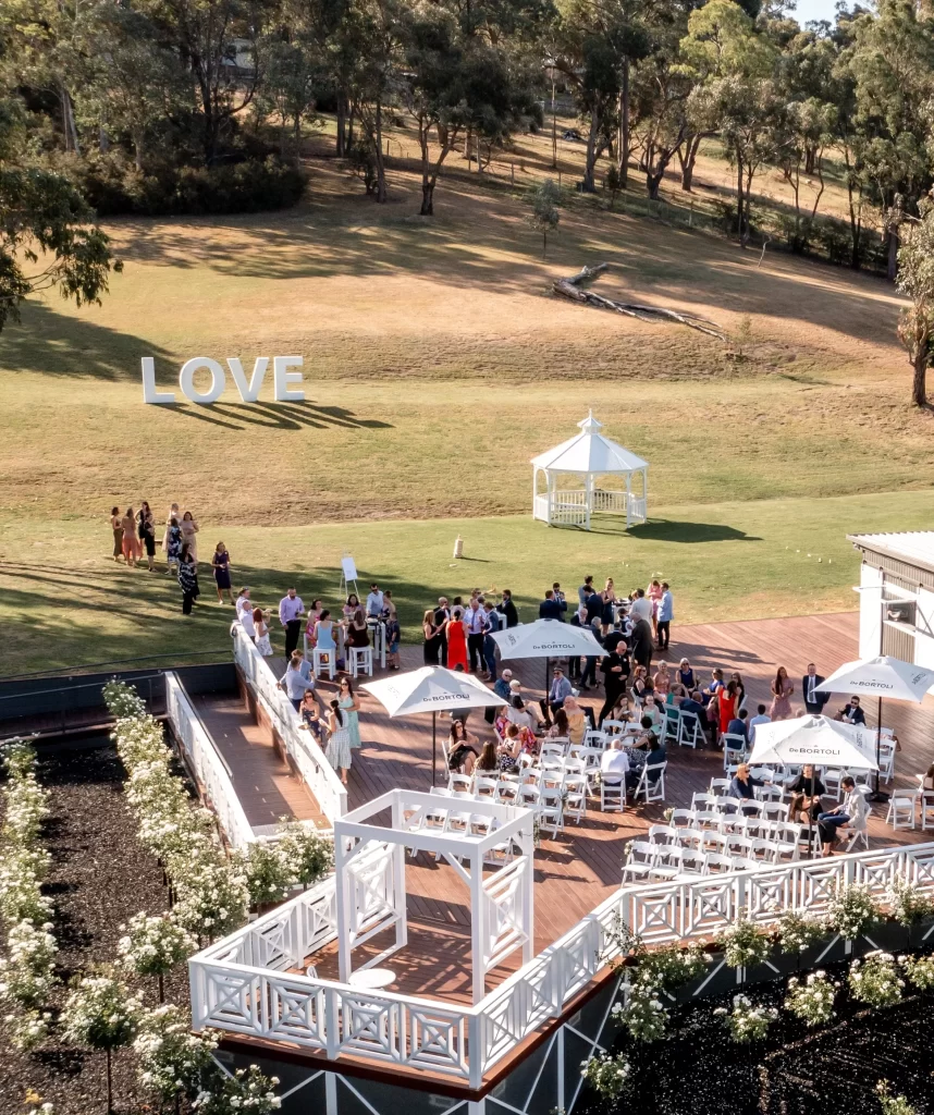 Private Wedding Estate Deck Bramleigh Estate