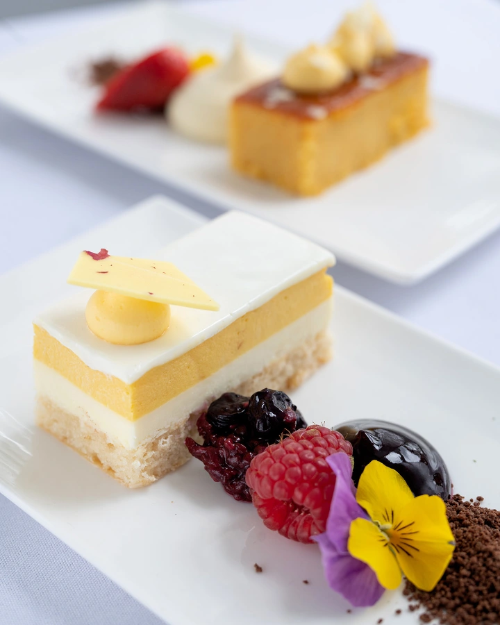 White Chocolate and Mango Mousse