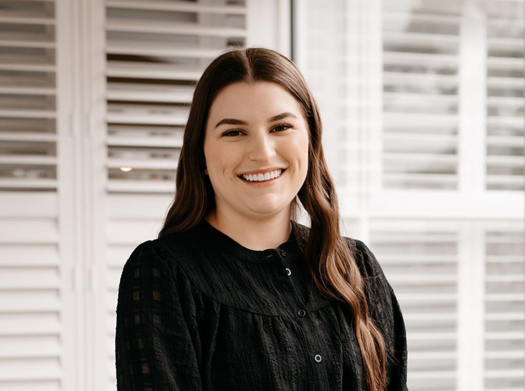 Wedding coordinator Katelyn at Bramleigh Estate, helping couples plan and bring their dream wedding day to life.
