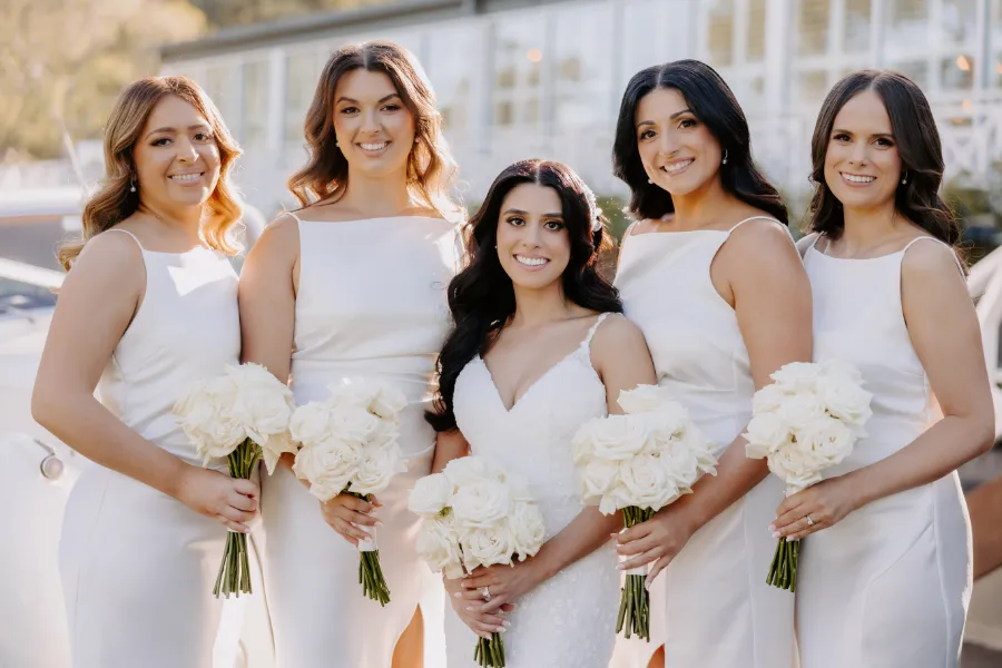 Bridal Party LOVE sign Wedding Photography