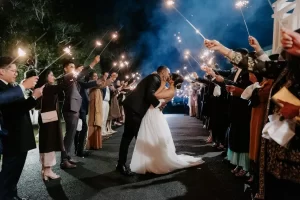 Night time Wedding Outside