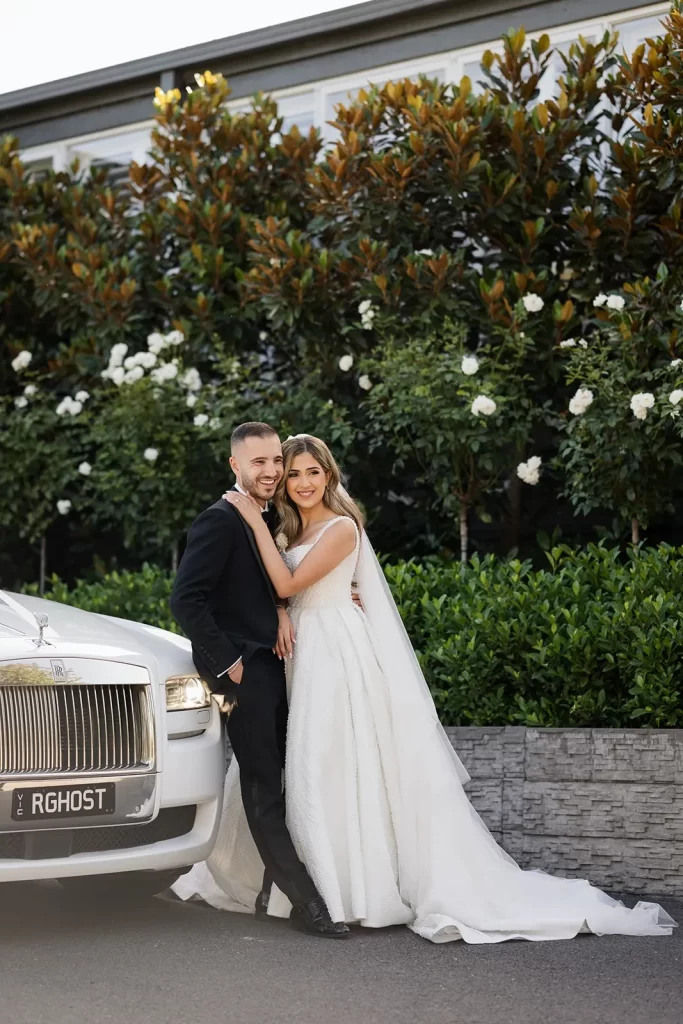 European Wedding Venues classic car bridal photography