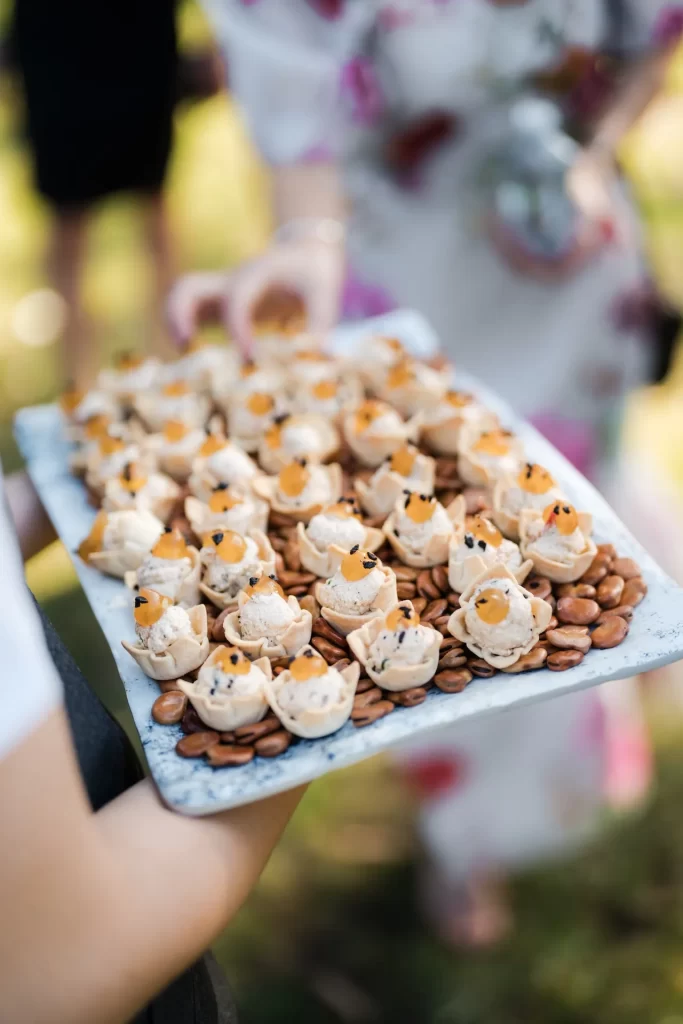 Canapes at Bramleigh Estate